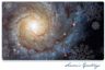 Galaxy Hubble Holiday card jigsaw puzzle