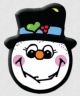 Happy smiling snowman face jigsaw puzzle