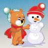 Teddy Bear building snowman jigsaw puzzle