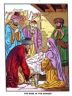 Wise men visit baby Jesus in the manger jigsaw puzzle